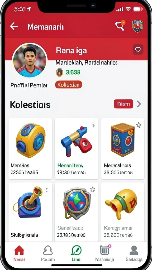 Momen aksi seru saat mencetak gol.