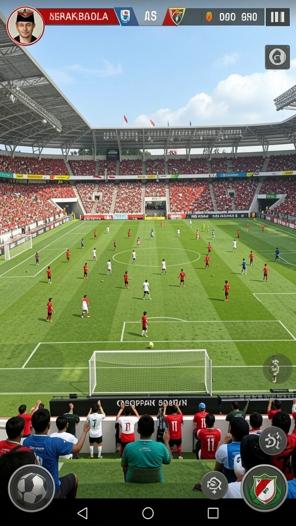Screenshot menunjukkan grafis memukau dari gameplay.