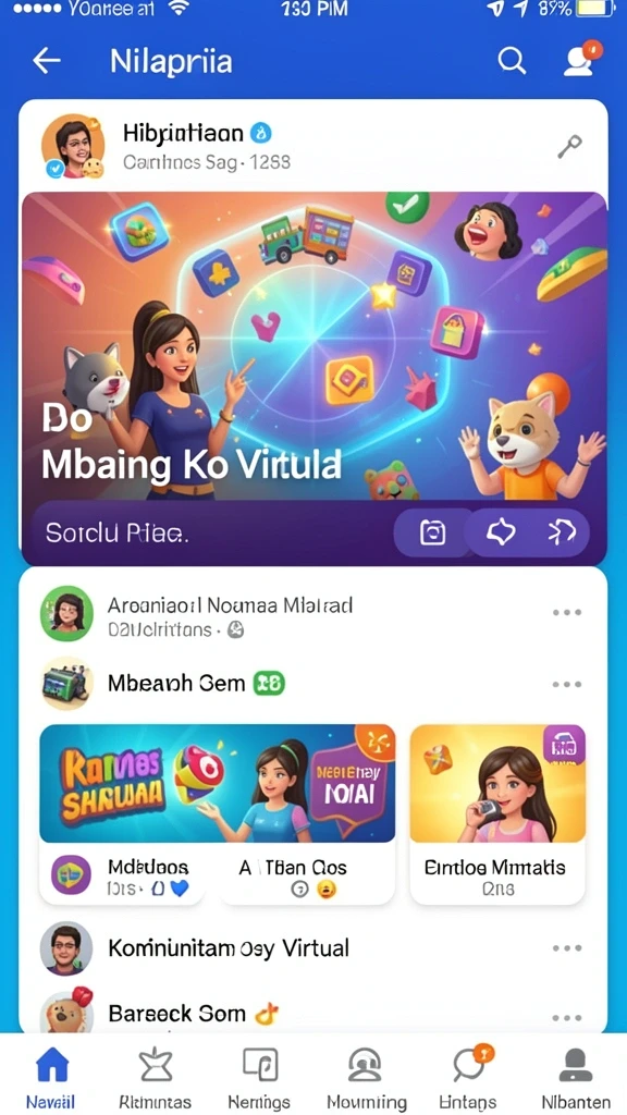 Tampilan grafis yang memukau dan interaktif.