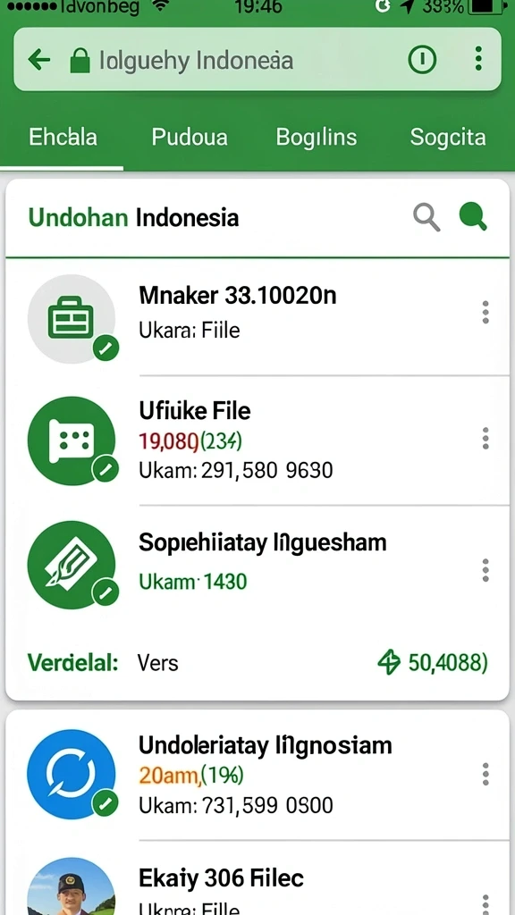 Tampilan menu utama yang menarik dan user-friendly.