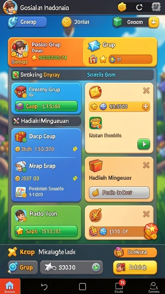 Pemain bisa berinteraksi langsung dalam game.
