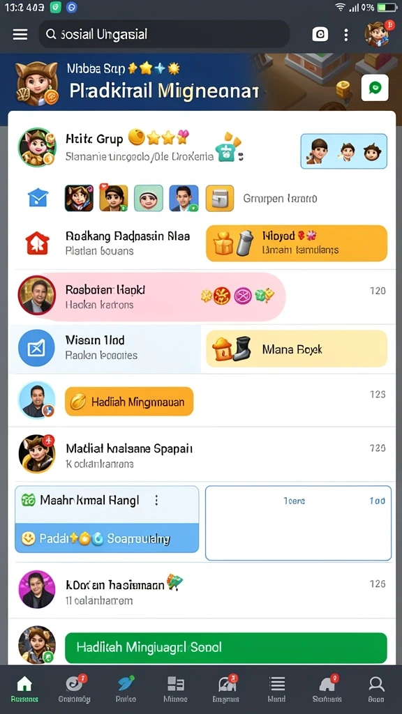 Tampilan grafis yang memukau dan berwarna.