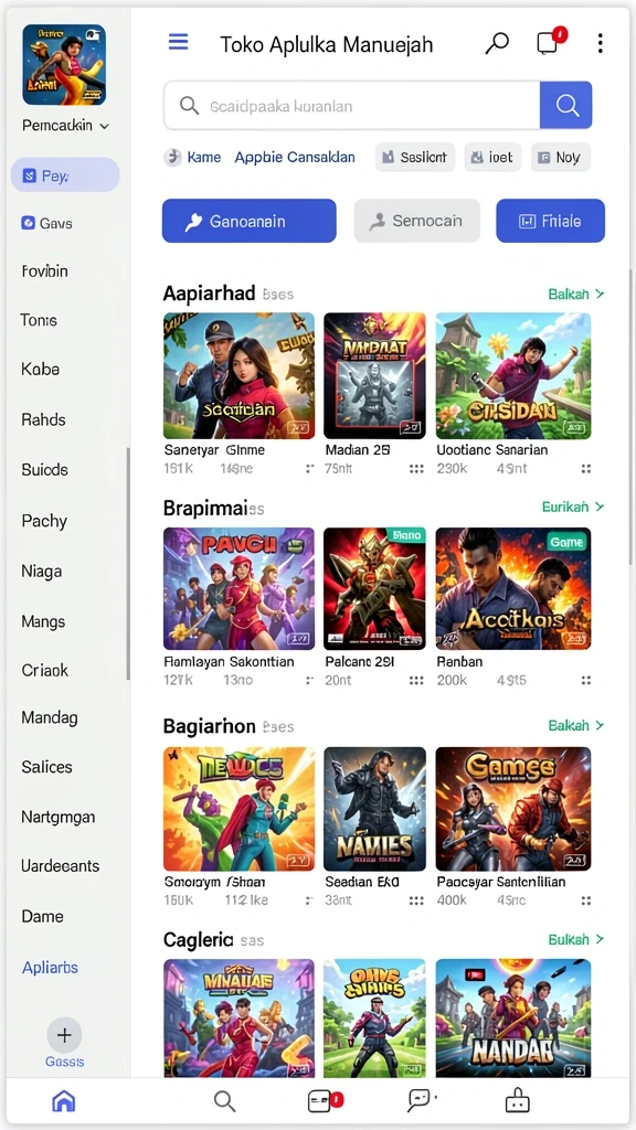 Peta yang luas untuk eksplorasi tanpa batas.
