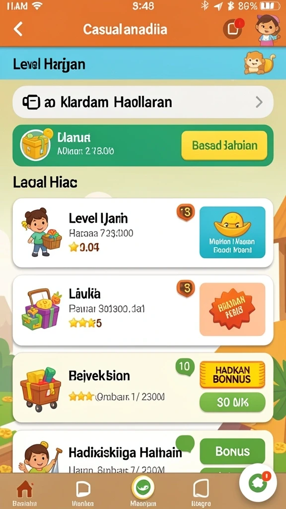 Tampilan antarmuka yang menarik dan mudah digunakan.