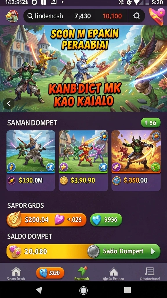 Mode permainan seru yang menawarkan tantangan.