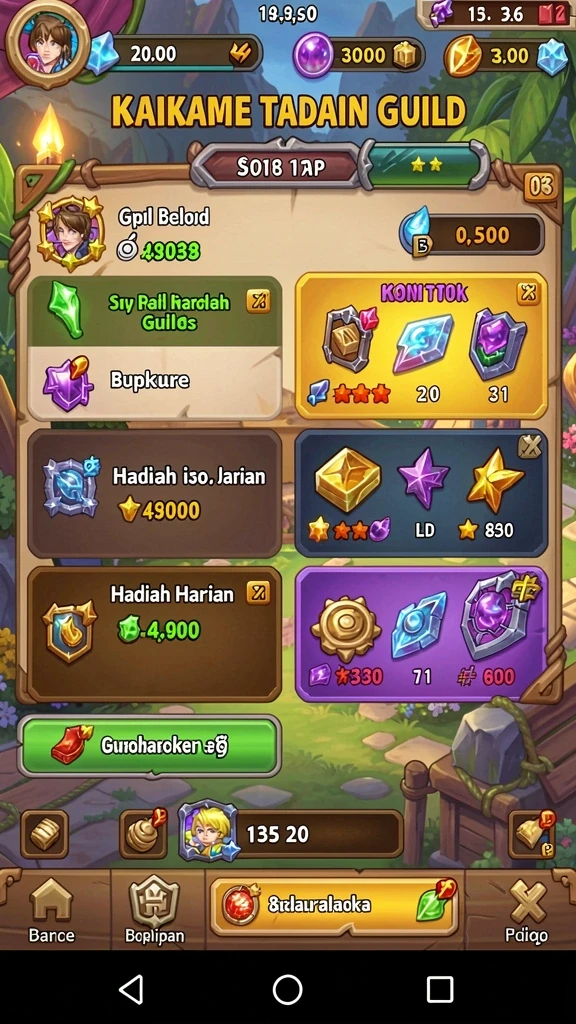 Arena pertempuran dengan grafis yang spektakuler.