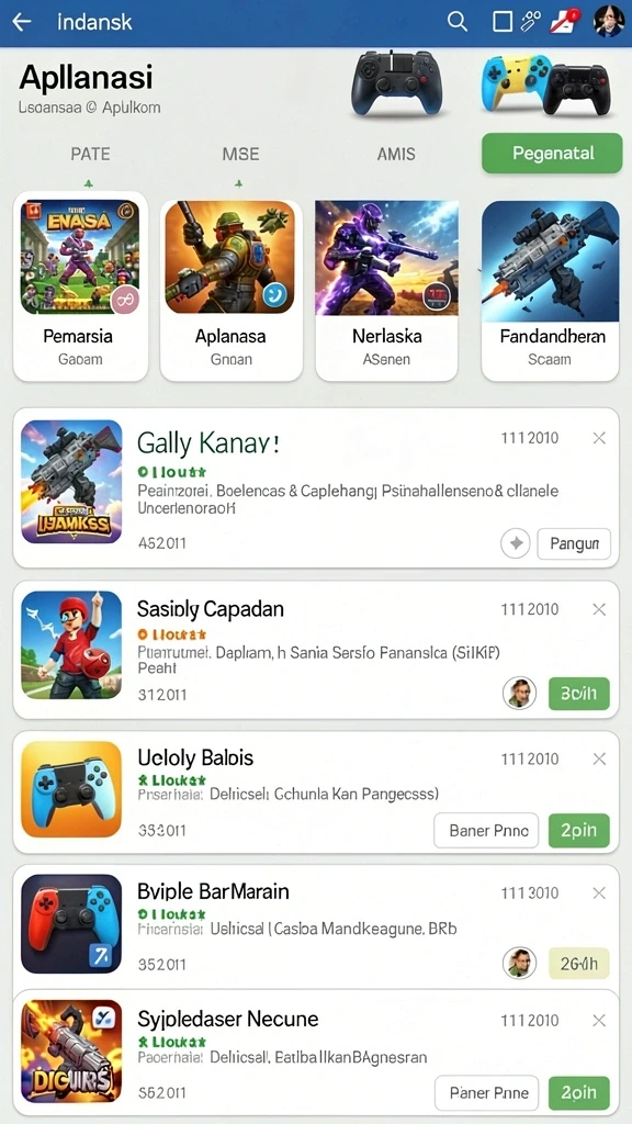 Contoh gameplay yang menunjukkan tantangan menarik.