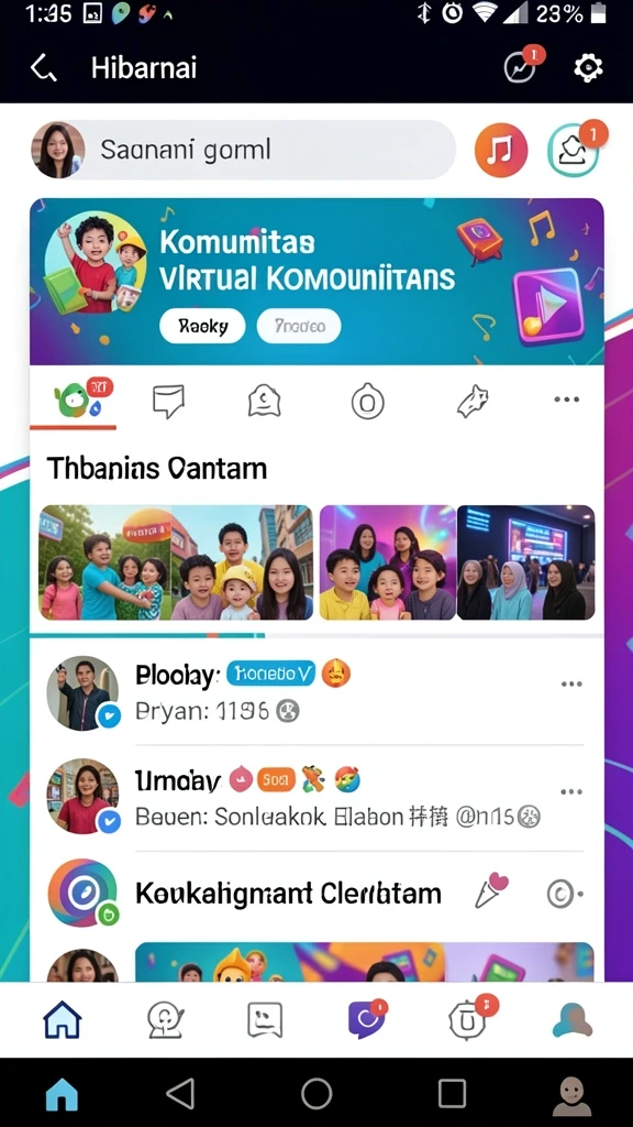 Screenshot menampilkan karakter utama dalam misi petualangan.