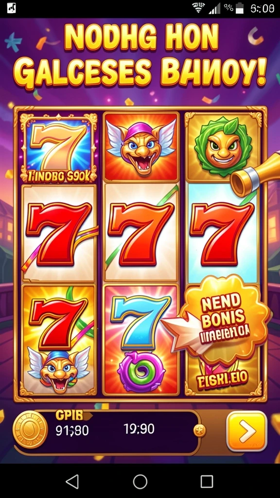 Screenshot menampilkan tema slot petualangan luar angkasa yang menarik.