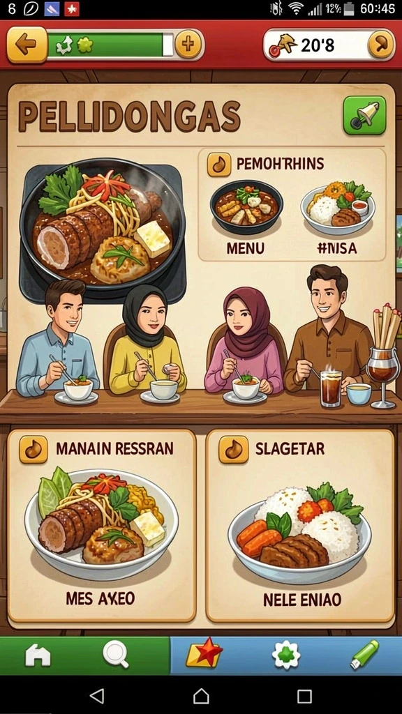 Tampilan antarmuka yang intuitif dan menarik.