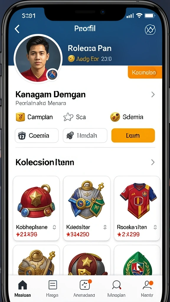 Dua pemain bersaing dalam satu permainan seru.