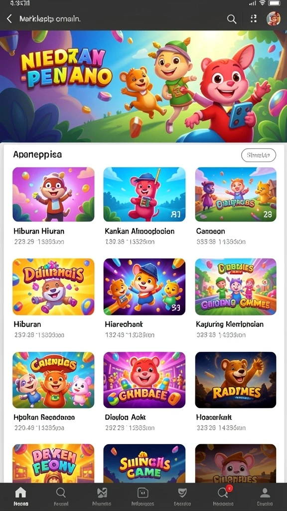 Screenshot menampilkan antarmuka permainan yang menarik.