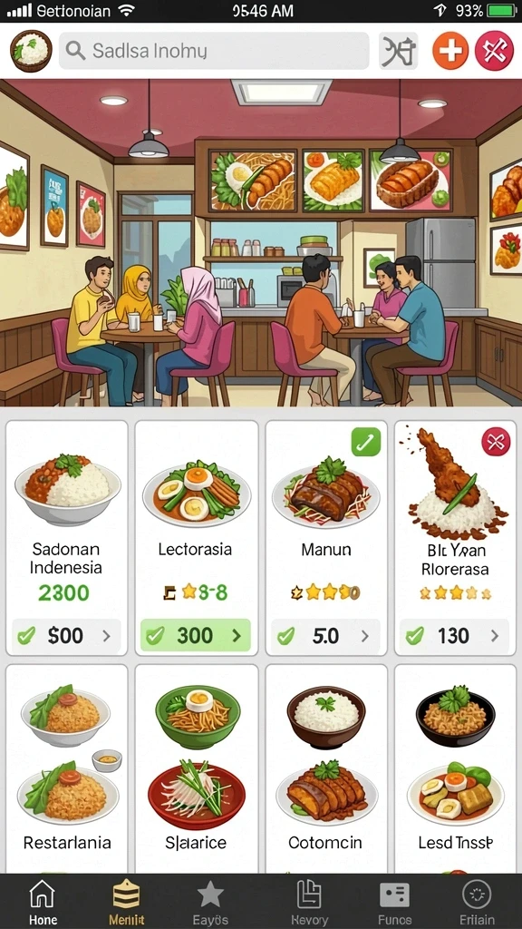 Tampilan antarmuka yang intuitif dan menarik.