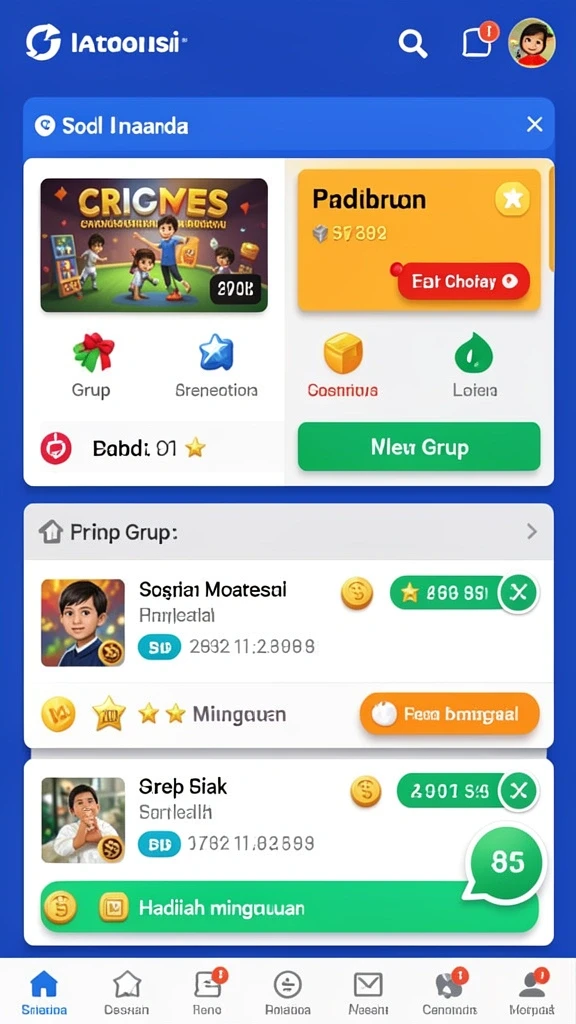 Fitur leaderboard untuk bersaing dengan pemain lain.