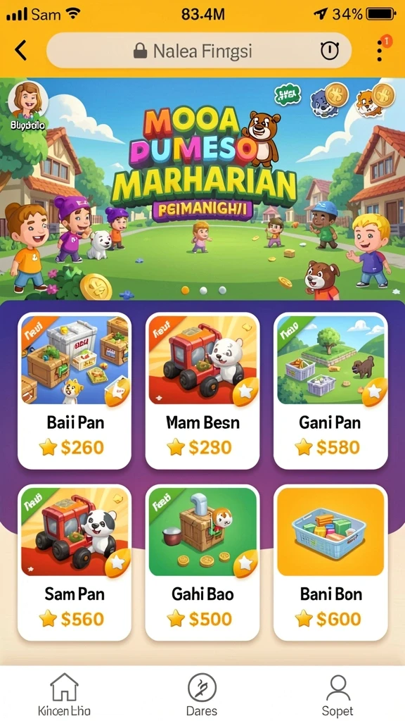 Grafis yang memukau dan penuh warna.