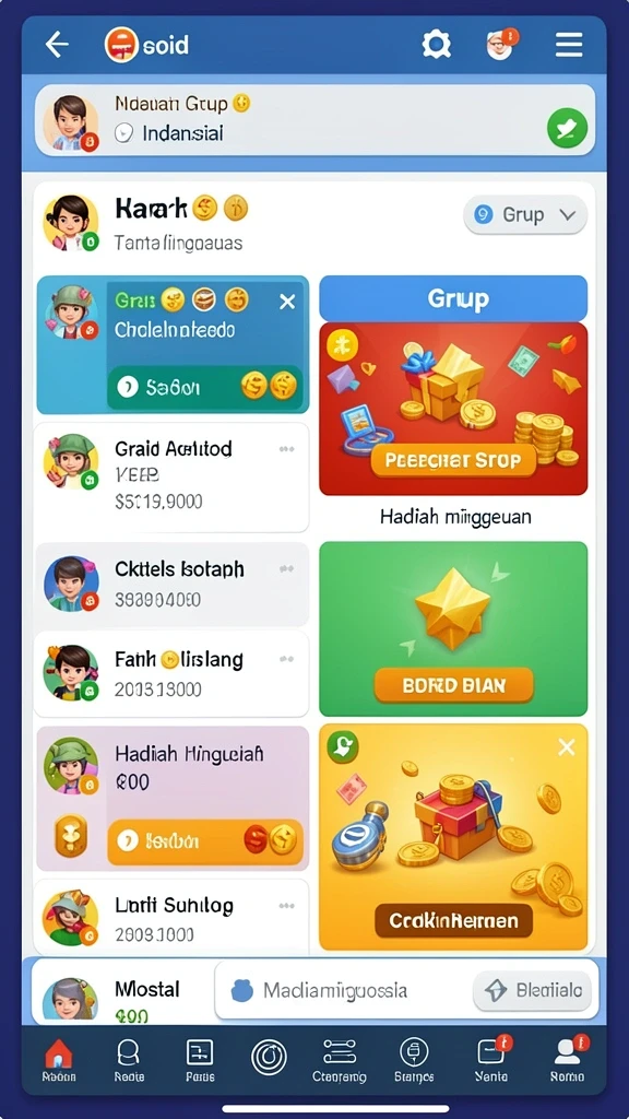Pengalaman bermain yang seru dengan berbagai tantangan.