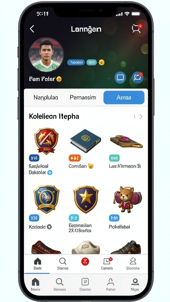 Tampilan awal aplikasi OMTOGEL yang menarik.