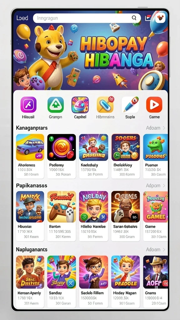 Tampilan awal permainan yang menarik dan intuitif.