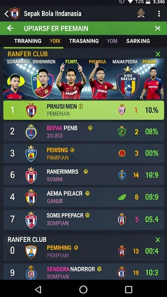 Pemandangan level yang menakjubkan dan berwarna-warni.