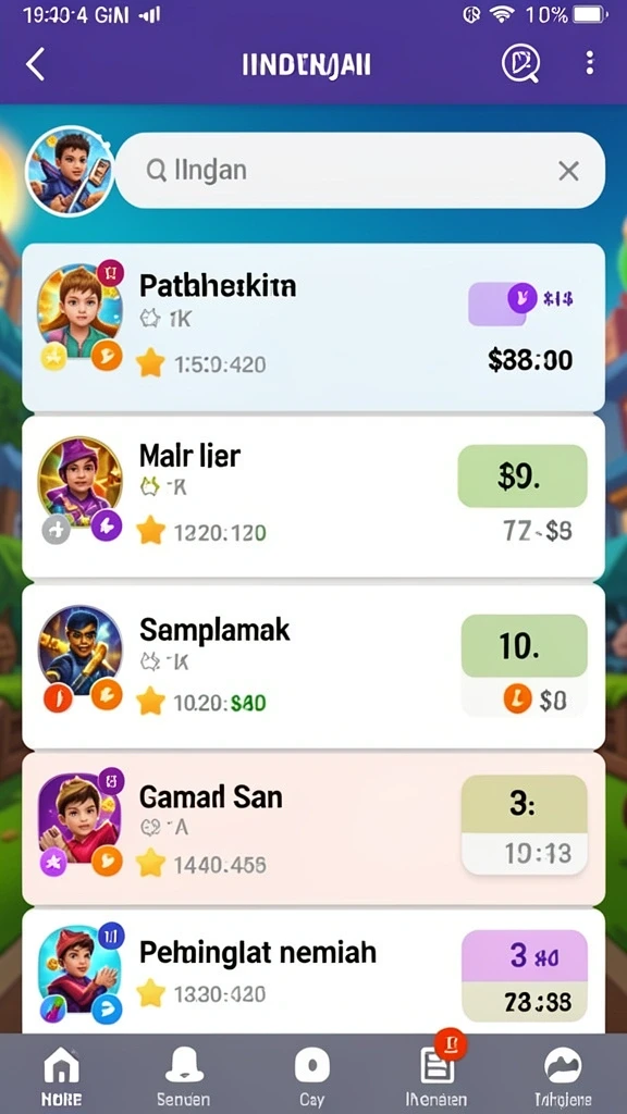 Tampilan antarmuka yang menarik di PISANG123.