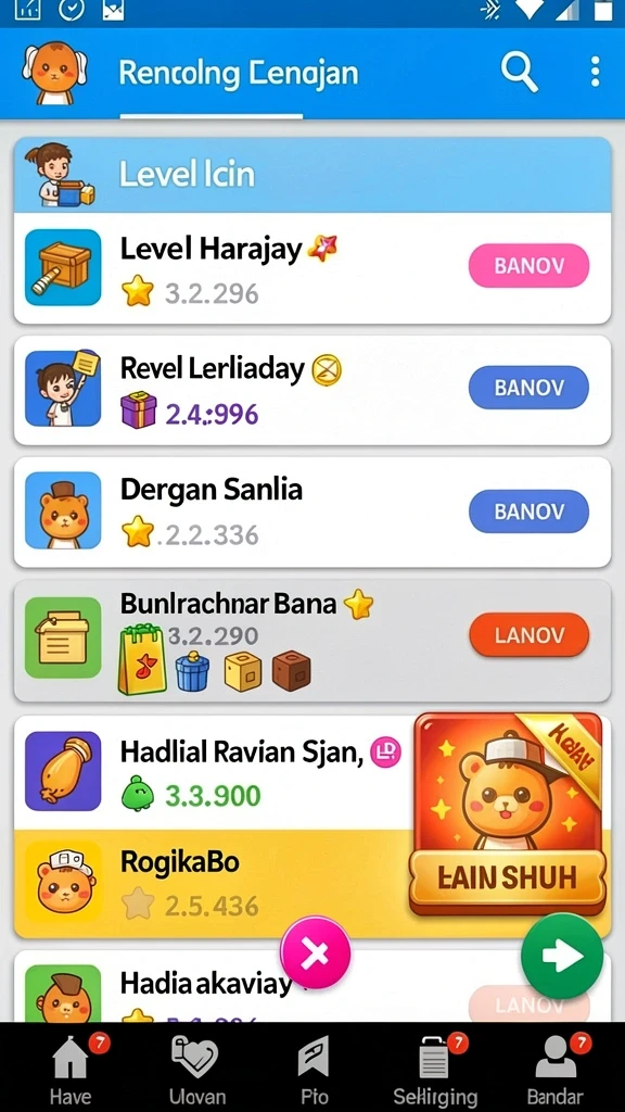 Mode permainan kompetitif yang mengasyikkan dan seru.