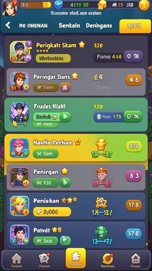 Fitur sosial yang membuat bermain lebih seru.