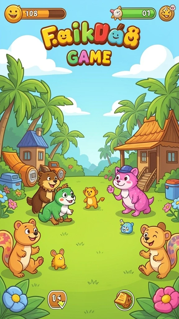 Karakter menarik dengan berbagai pilihan skin.