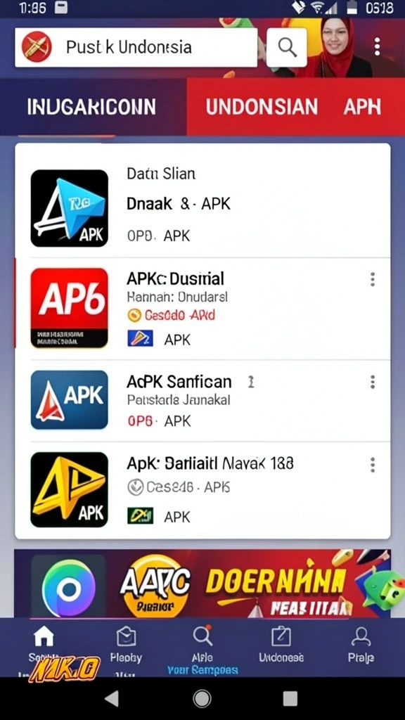 Tampilan awal yang menarik dan mudah dinavigasi.
