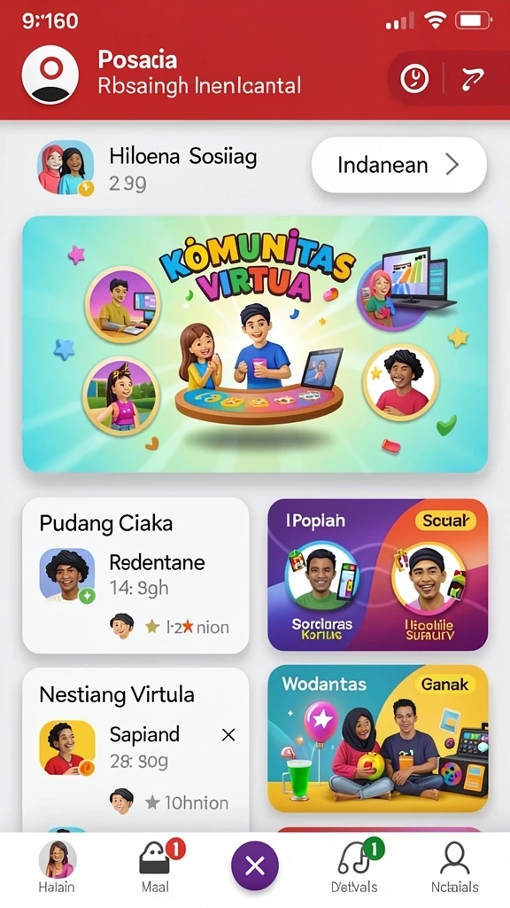 Menu karakter yang memungkinkan kustomisasi mendalam.