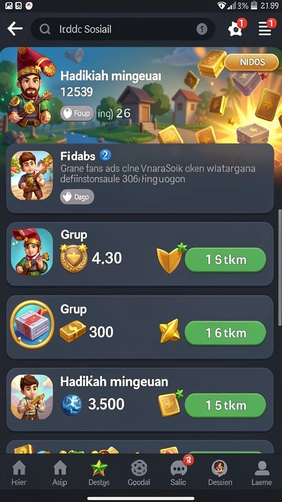 Tampilan antarmuka yang menarik dan mudah digunakan.